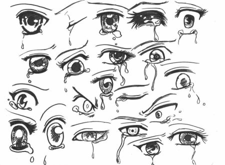 Как рисовать слезы поэтапно – рисуем плачущего человека