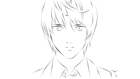 Ягами Лайт для срисовки