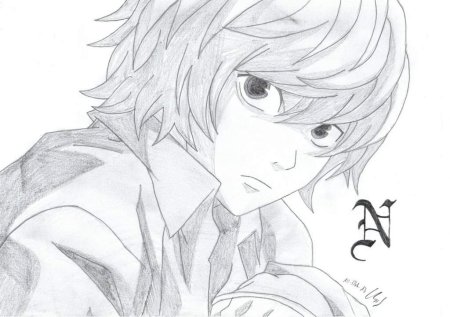 Раскраска тетрадь смерти НИА