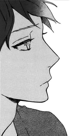 Аниме лицо в профиль парня