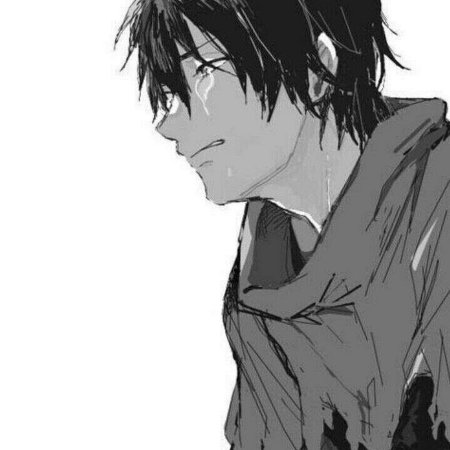 Аниме парень плачет