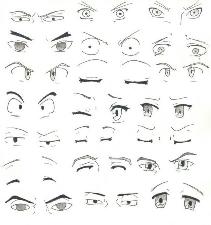 Глаза эмоции референс