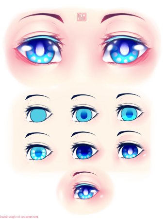 Глаза для рисования аниме