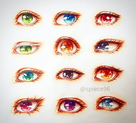 Цвет глаз референс