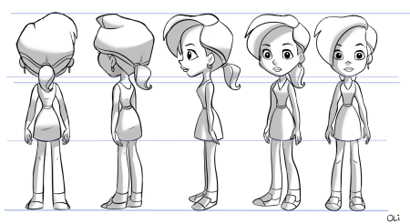 Скетчи персонажей для моделирования