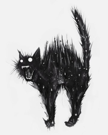 Страшные черные коты