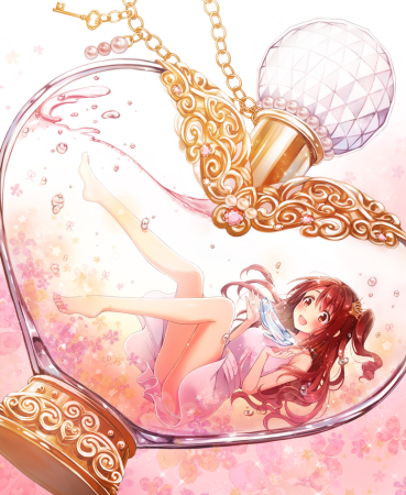 Аниме девушка с духами