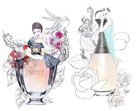 Парфюм рисунок карандашом