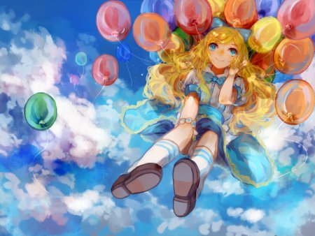 Воздушные шары в стиле аниме