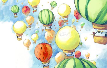 Иллюстрированные воздушные шарики