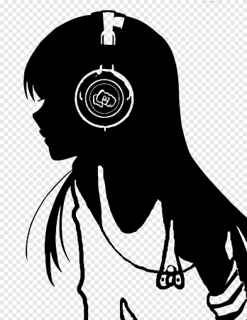 Силуэты с наушниками