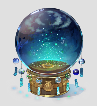 Волшебный стеклянный шар
