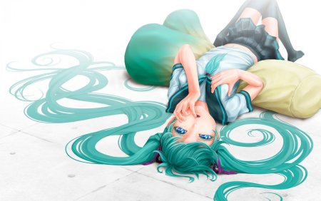 Хацунэ Мику спит