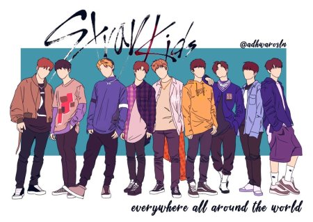 Группа Stray Kids арты