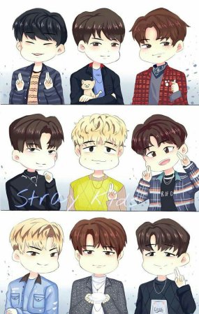 Stray Kids мультяшные