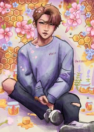 Феликс Stray Kids арт