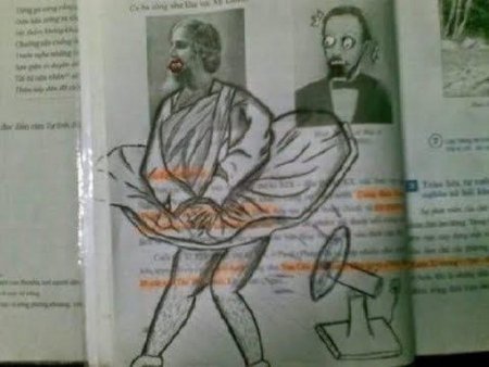 Рисунки в учебниках смешные