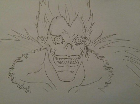 Рюк Бог смерти карандашом