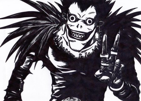 Рисунок Рюка тетрадь смерти