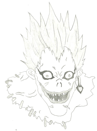 Тетрадь смерти рюк чёрно белый