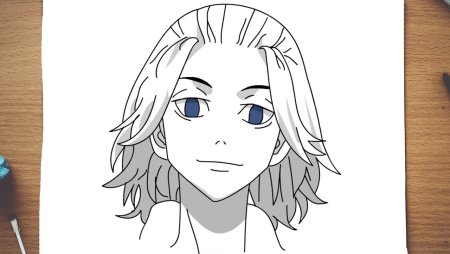 Такемити карандашом