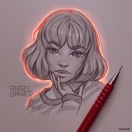 Девушка со спины арт