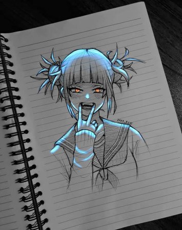 Аниме со светящимися глазами