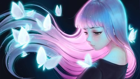 Девушка с горящими глазами