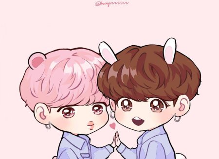 Чибики БТС Чонгук и Чимин