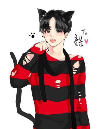 БТС Чонгук неко