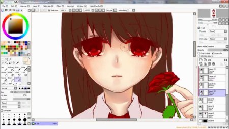 Рисование в Paint Tool Sai