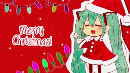 Открытка на новый год анимешнику