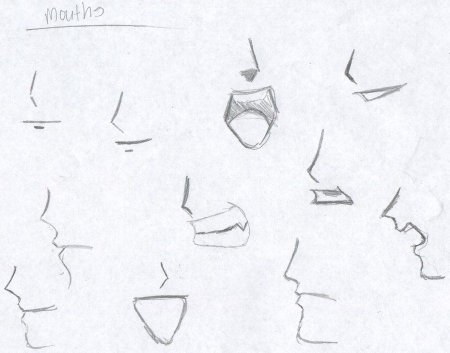 Нос для рисования аниме