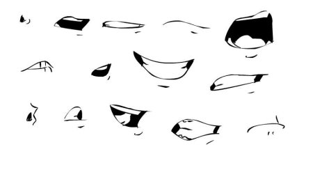 Грустный рот аниме