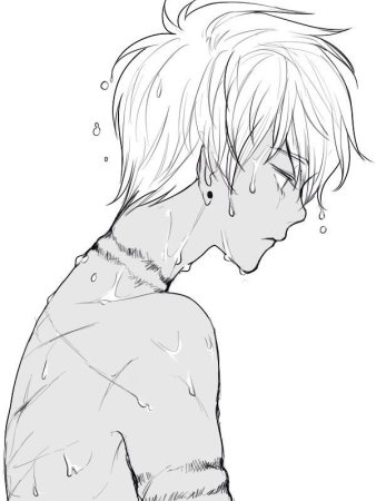 Грустные арты для срисовки