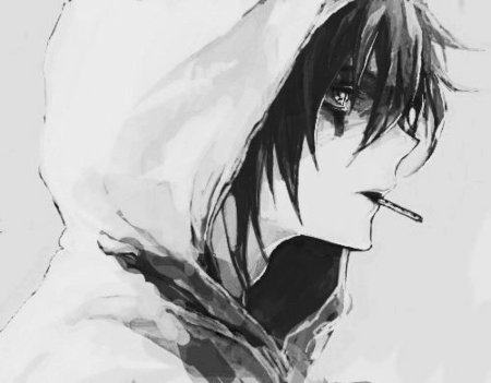 Аниме парни грусть