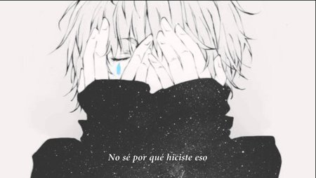 Аниме парень с закрытыми глазами