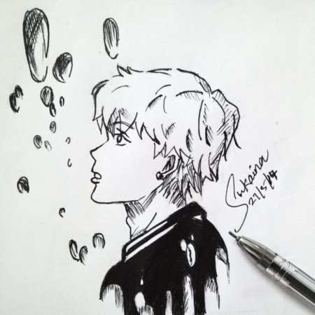 Рисунки для скетчбука парни