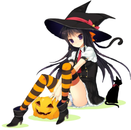 Костюм ведьмочки на Хэллоуин аниме