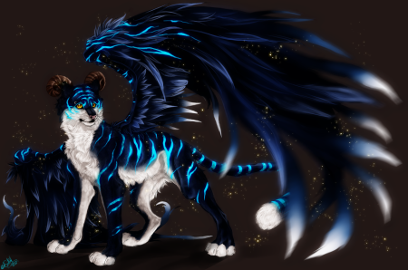 Фамильяр демон волк арт