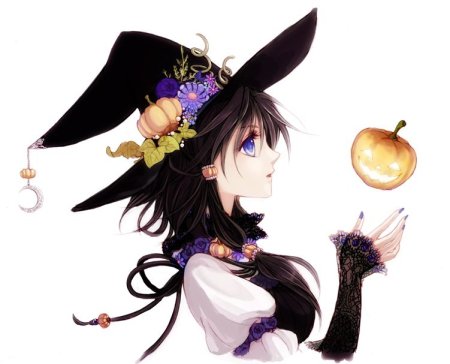 Хэллоуин ведьма аниме