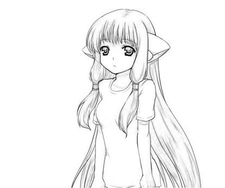 Аниме не Раскрашенные