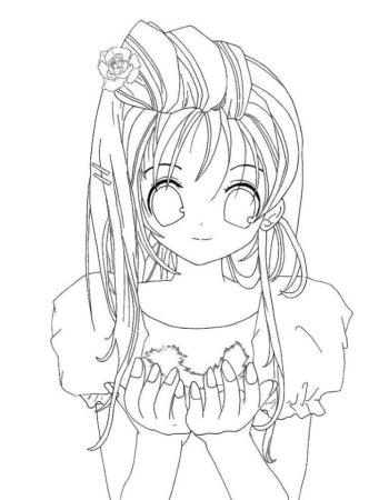 Раскраски для девочек аниме