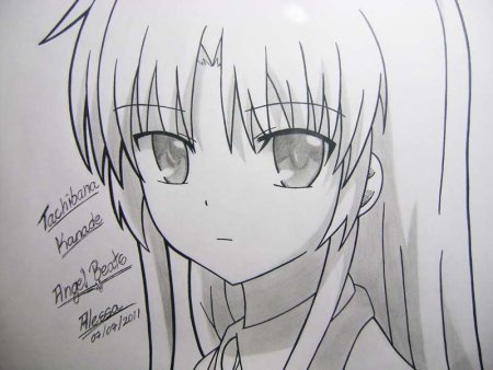 Аниме для срисовки ангельские ритмы