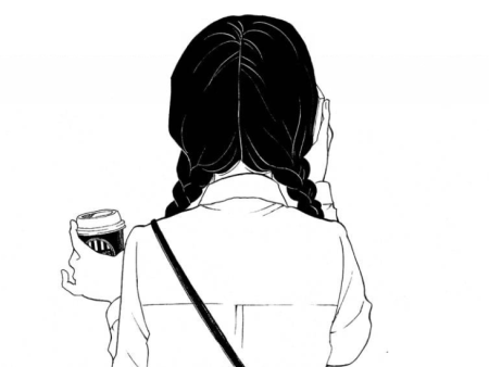 Рисунок девушки без лица