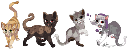 Кот аниме рисовка