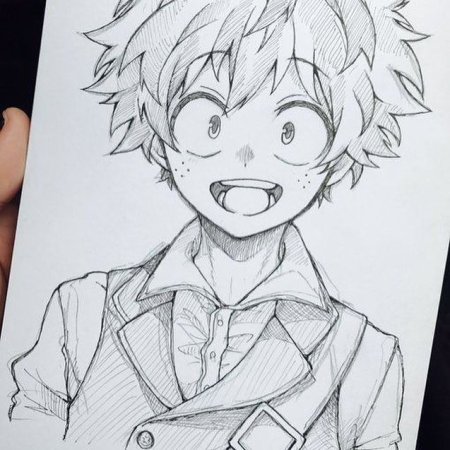 Мидория Изуку рисунок