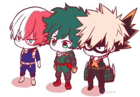 Аниме моя геройская Академия Чиби