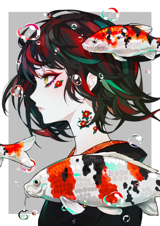 Anime Koi рыбка