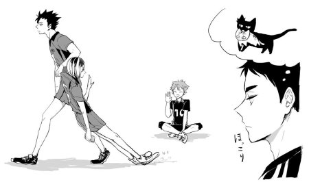 Бокуто Куроо и Кенма